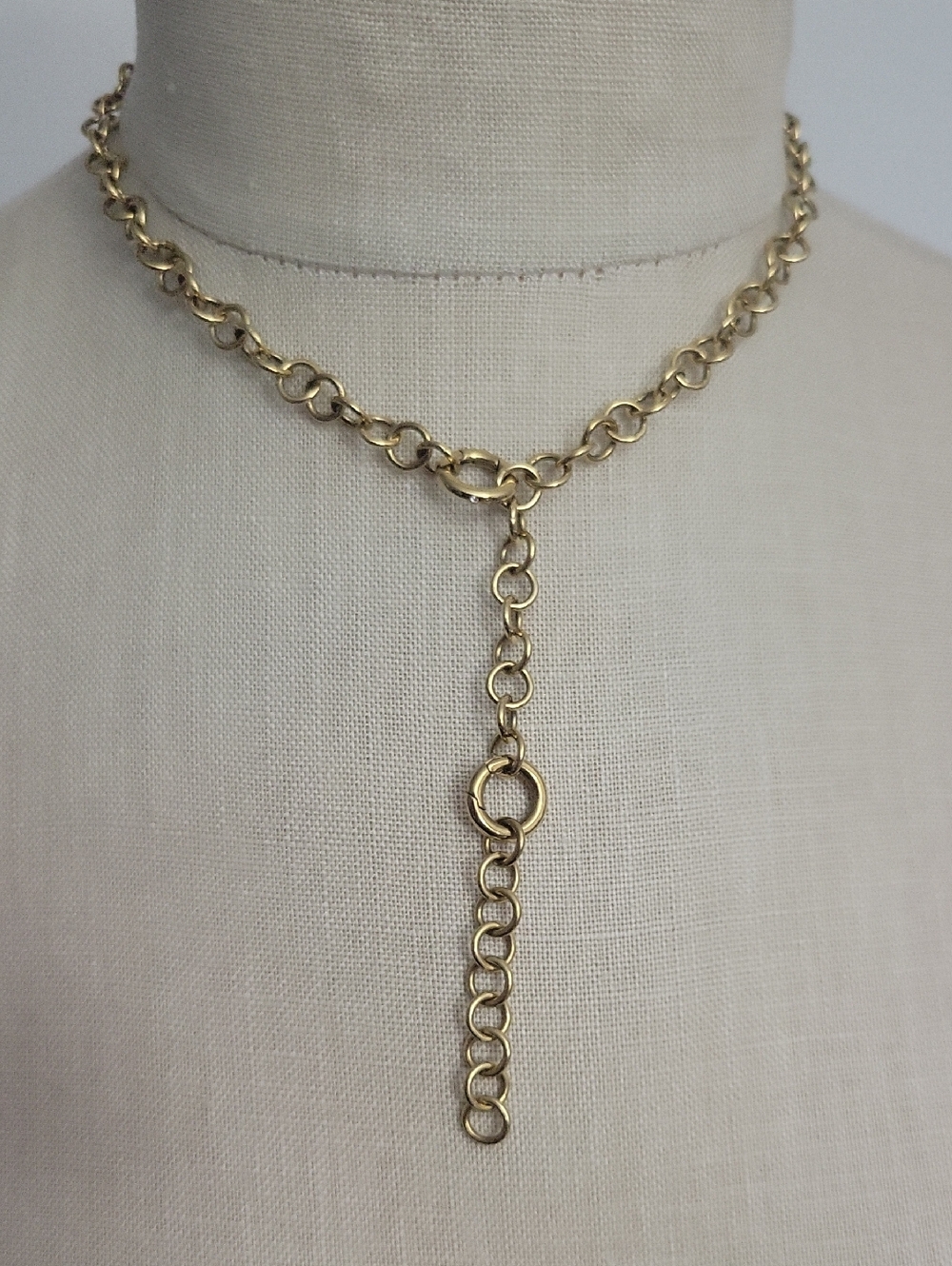 Alex & Ani Goldtone Charmholder Necklace 18" EUC